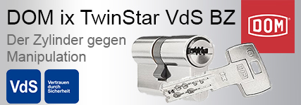 Sicherheitszylinder Profilzylinder DOM Schließzylinder ix TwinStar mit VdS B
