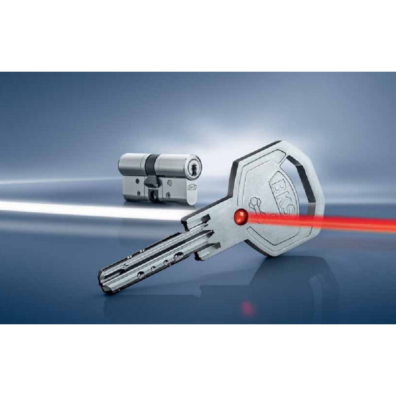 Schließanlage BKS Janus Chrom Nickel Stahl
