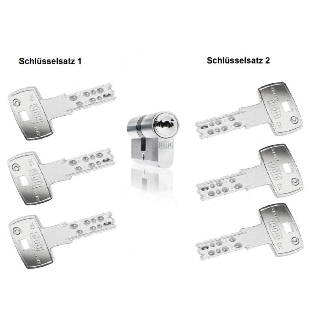 DOM IX Twin Star 2in1 Schließzylinder DOM IX Twin Star 2in1 Schließzylinder
