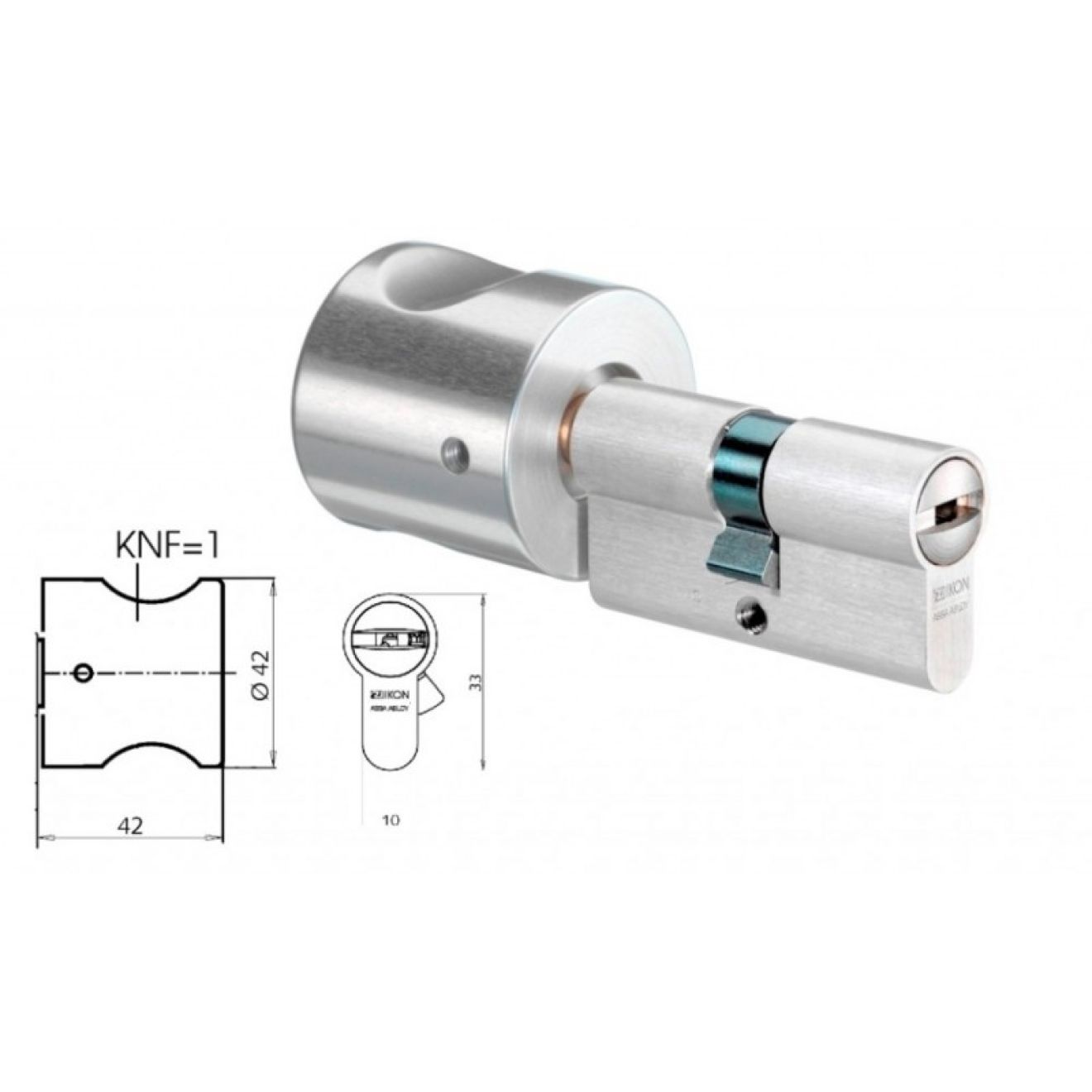 Knaufzylinder SK6 Sperrwelle Extra Code - Knauf KNF =1 Knaufzylinder SK6 Sperrwelle Extra Code - Knauf KNF =1