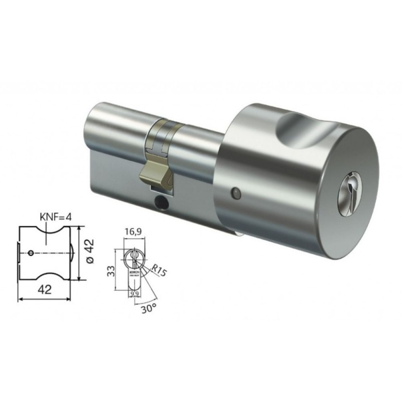 Knaufzylinder SK6 Sperrwelle Extra Code - Knauf KNF=4 Knaufzylinder SK6 Sperrwelle Extra Code - Knauf KNF=4