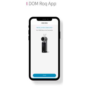 DOM Roq Smart Lock mit integrierter mechanischer Schließung