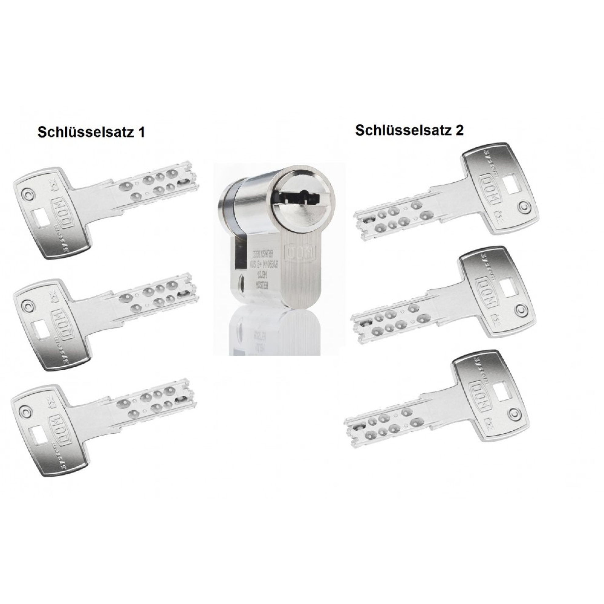 DOM IX Twin Star 2in1 Halbzylinder DOM IX Twin Star 2in1 Halbzylinder